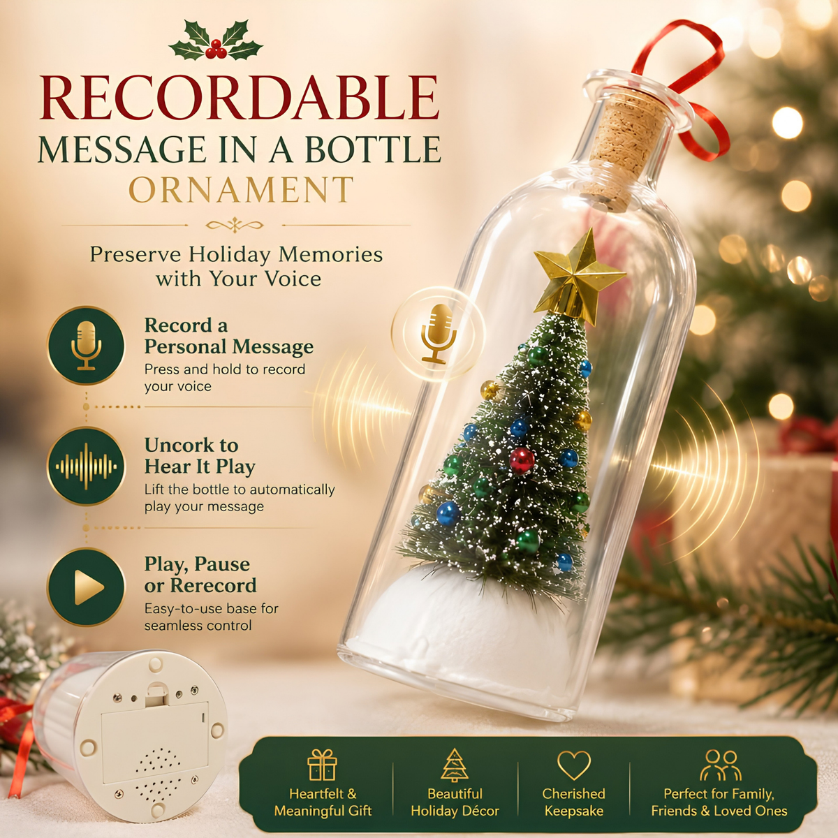 The Christmas Voice Bottle
