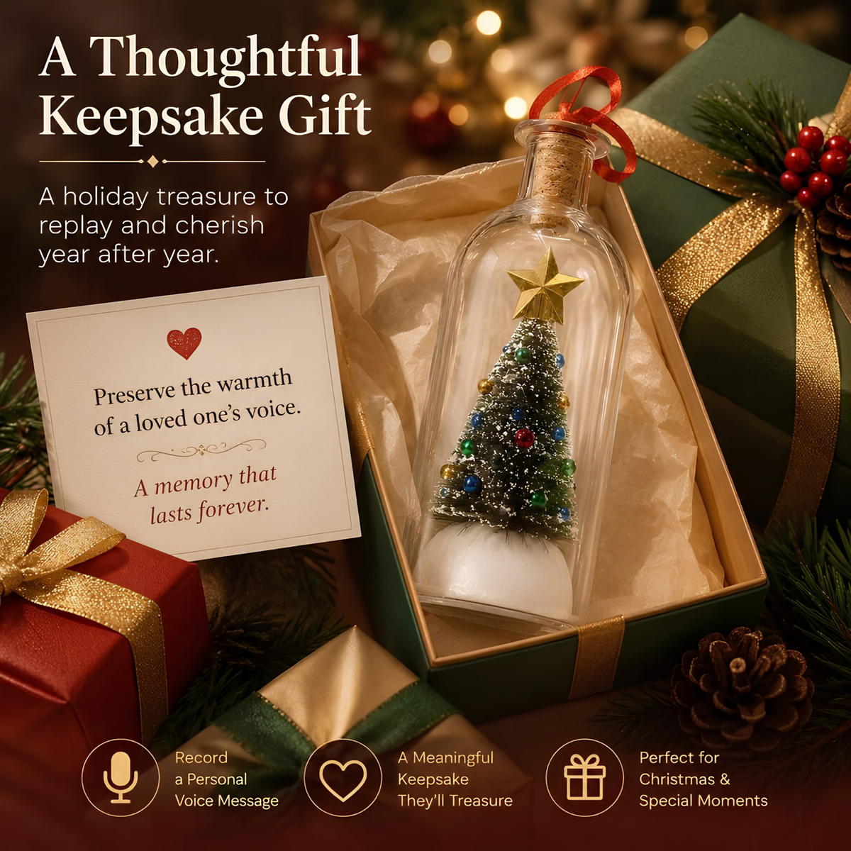 The Christmas Voice Bottle
